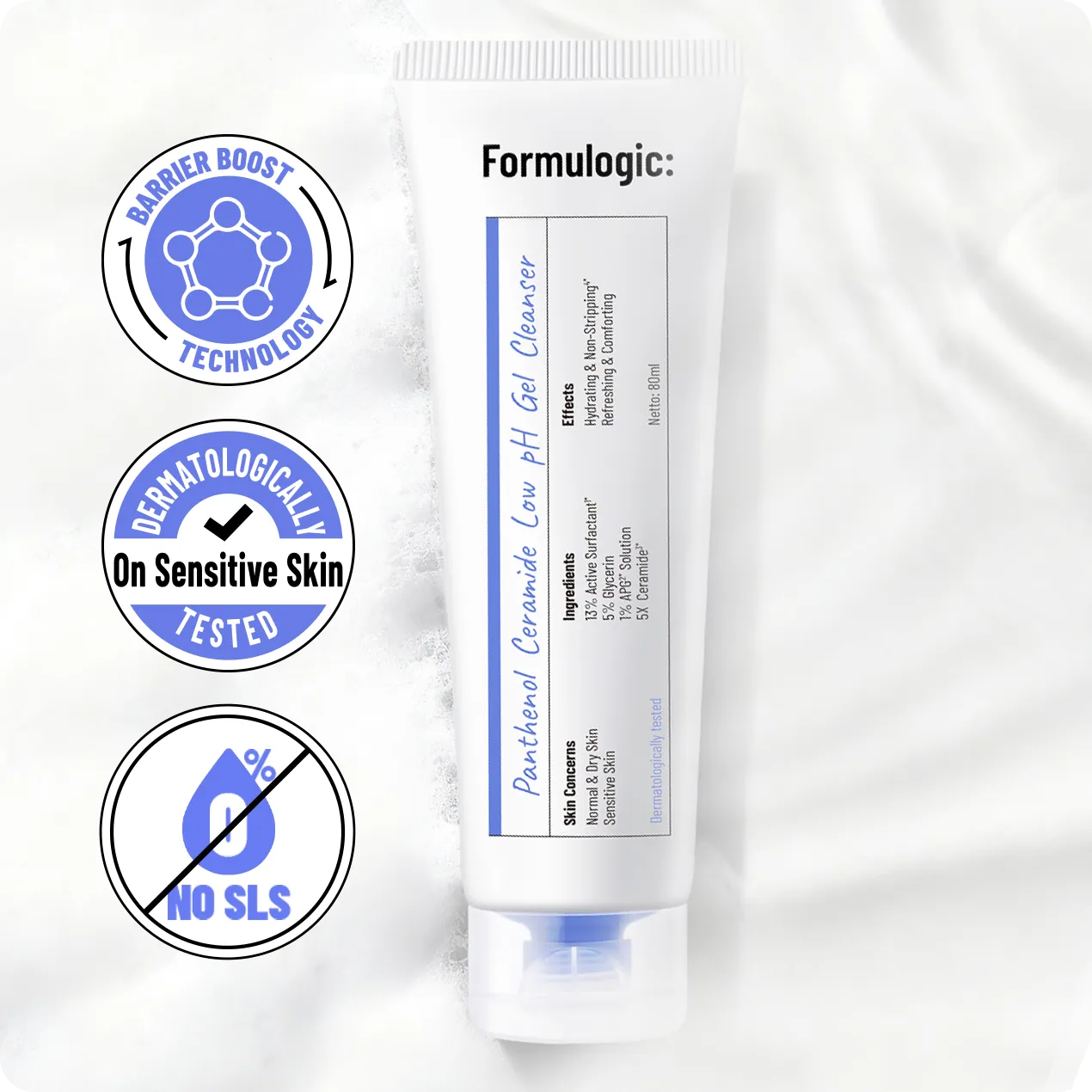 Panthenol Ceramide Low pH Gel Cleanser
